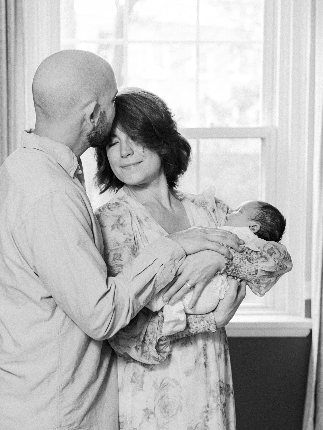 In home newborn portraits in Arlington Virginia